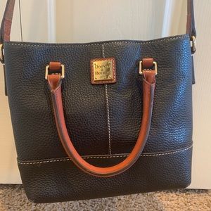 Dooney & Bourke Leather Black and Brown Crossbody